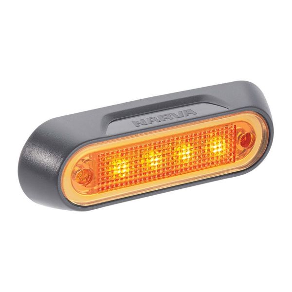 Narva 90822BL 10-30 Volt Model 8 LED Front End Outline Marker Lamp (Amber)