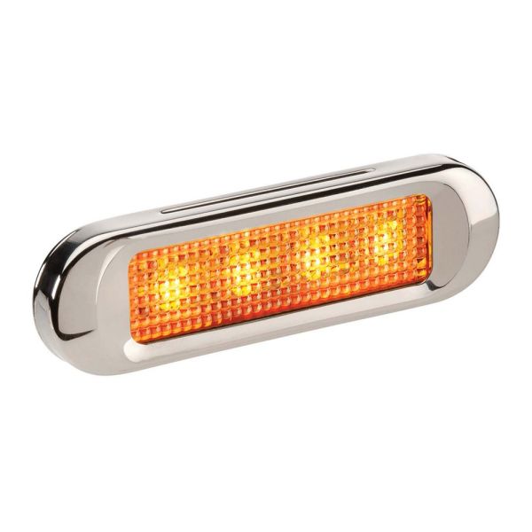 Narva 90824BL 10-30 Volt Model 8 LED Front End Outline Marker Lamp (Amber)