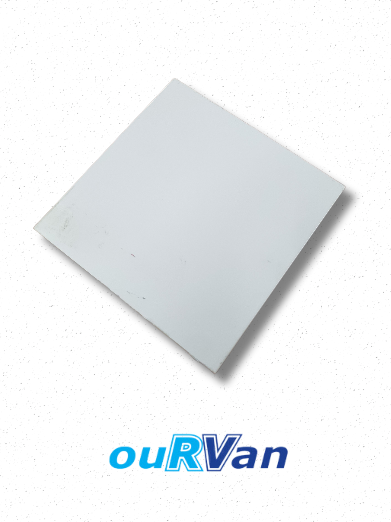 Awning Mounting Plate 100 X 100 White Aluminium Plate 6mm