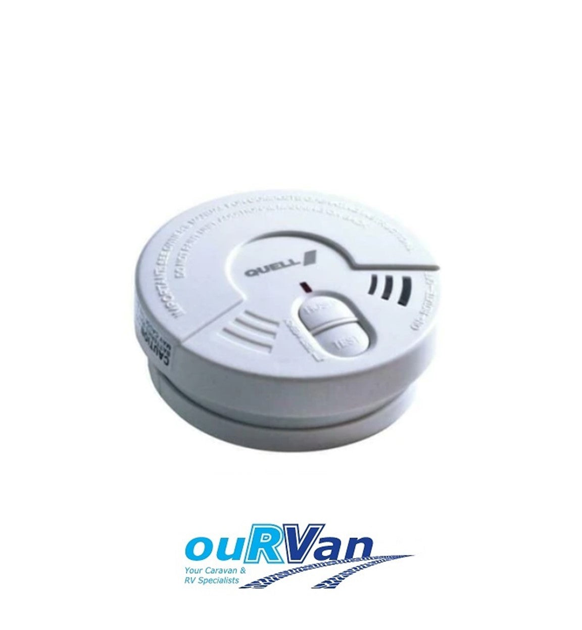 Quell 13599 Ionisation Hush / Test Living Area Smoke Alarm Caravan RV