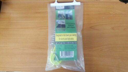 2x Awning Storm Tie Down Straps Supapeg