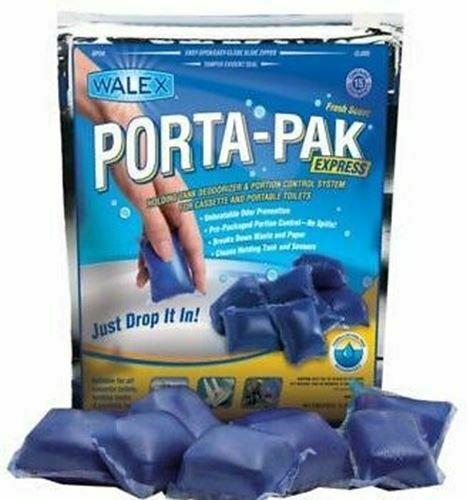 1x Walex Porta-pak-15 Sachet Blue Toilet Chemical 040873