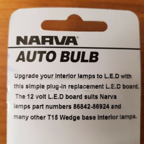 1 X New Narva Led Wedge Bulb Conversion For T15 Camper Lights Jayco Caravan 12V