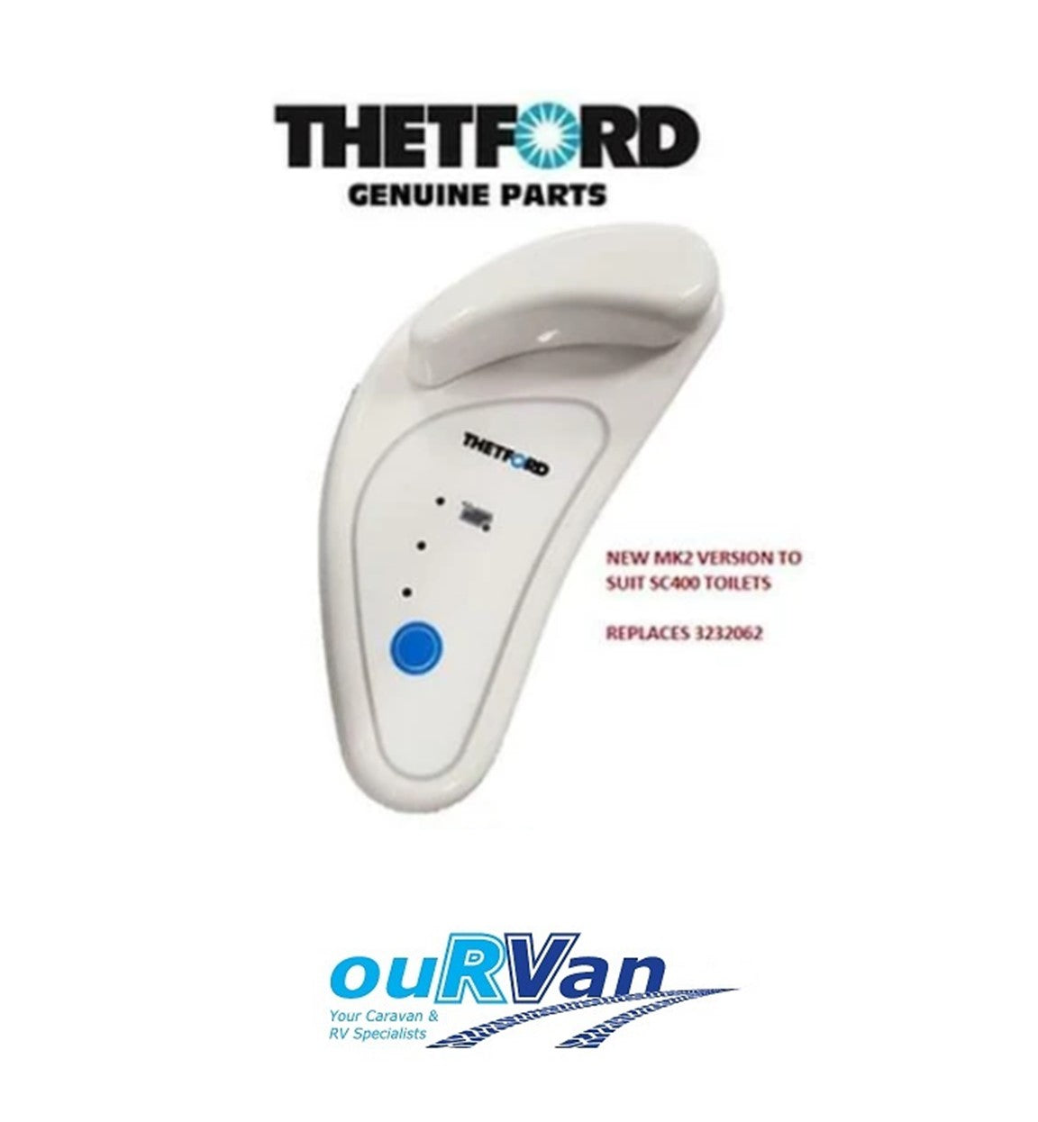 Thetford Toilet Sc400 Mk2 Control Panel Switch Genuine L-mode