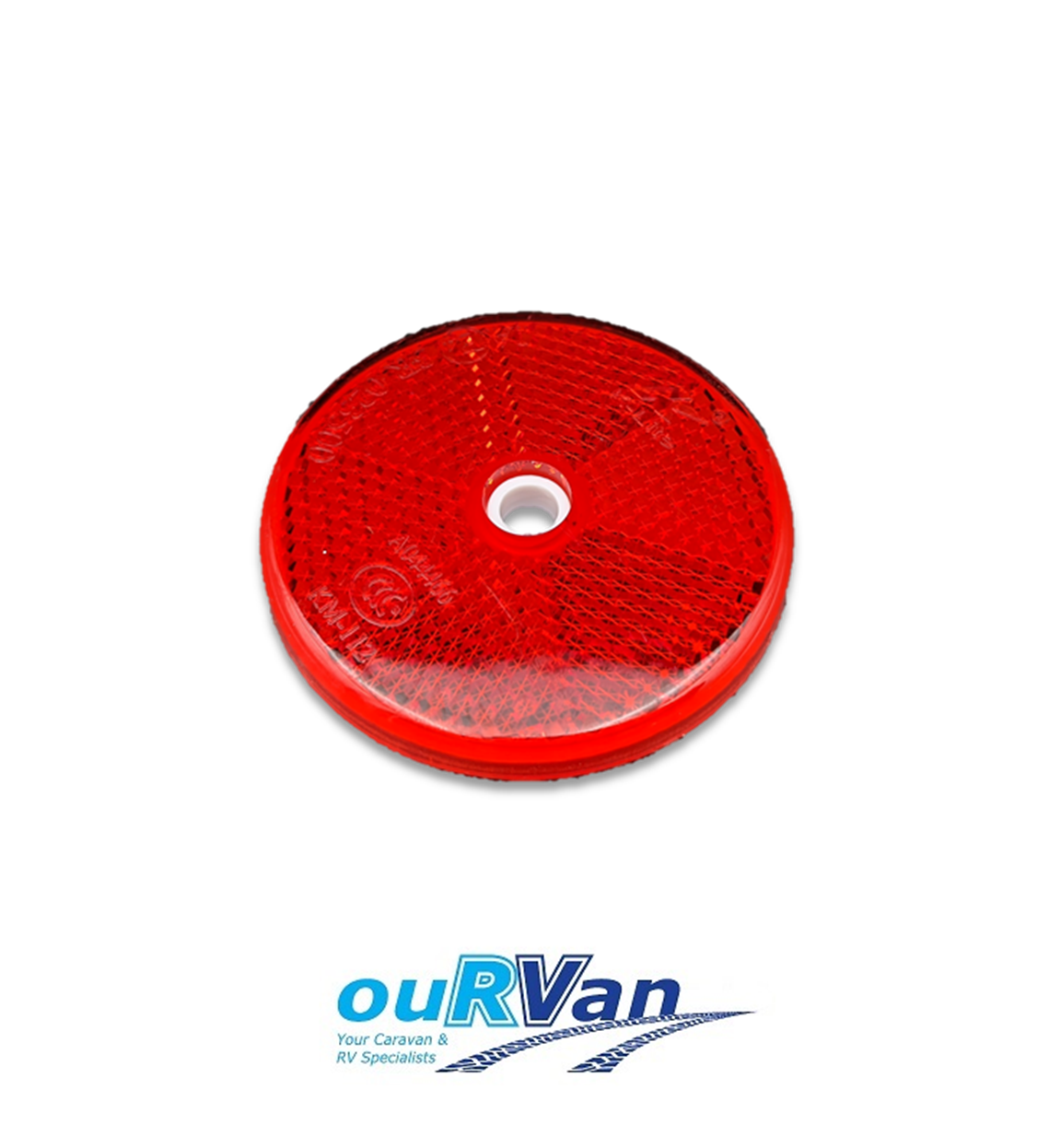 1 x 84012 EQUIVALENT 60mm DIAMETER RED SCREW ON REFLECTOR