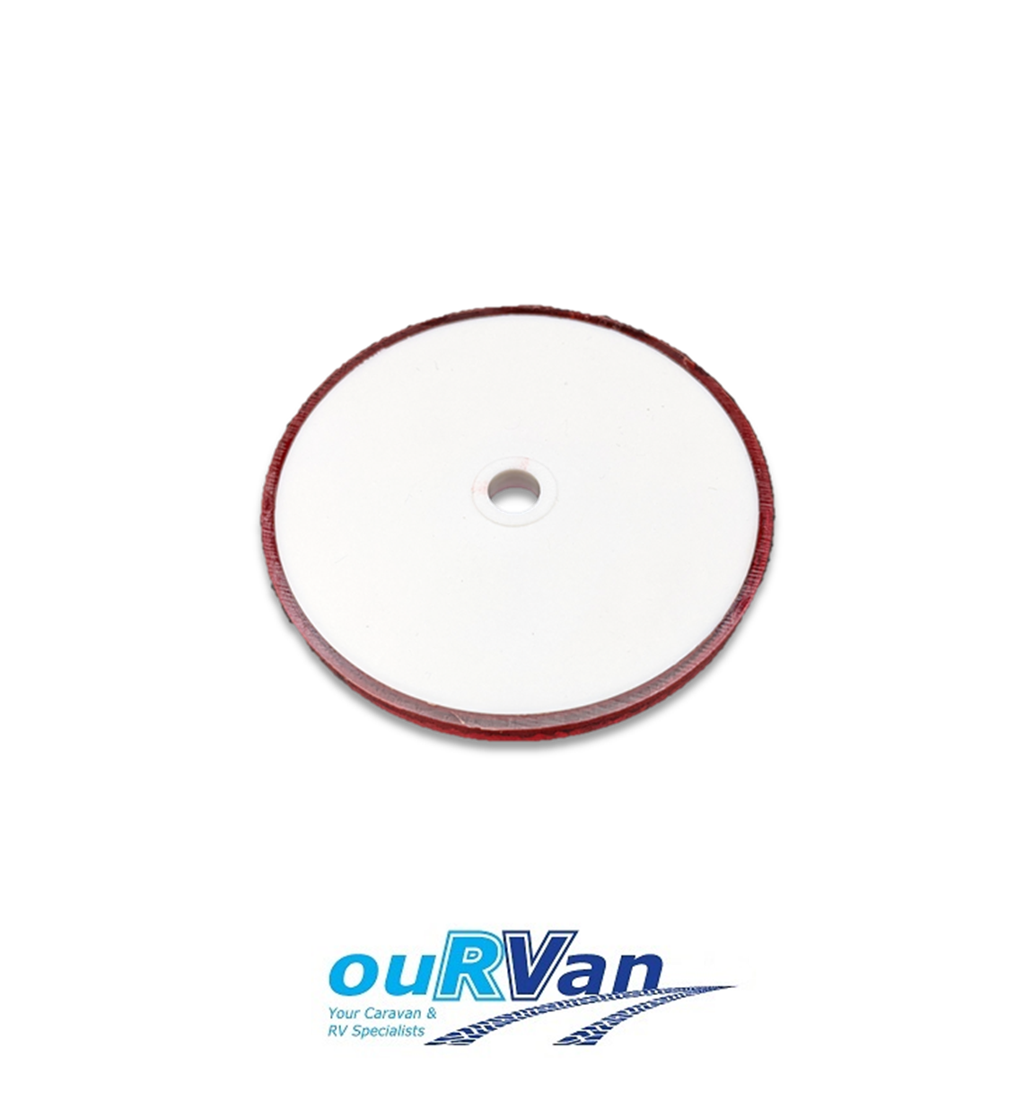 1 x 84012 EQUIVALENT 60mm DIAMETER RED SELF ADHESIVE REFLECTOR