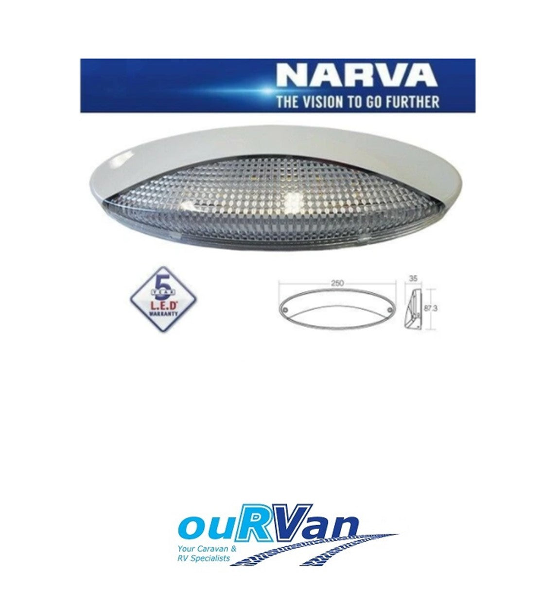 Narva Caravan Led Awning Light Lamp - Jayco, Avan, Motorhome RV 9-33v