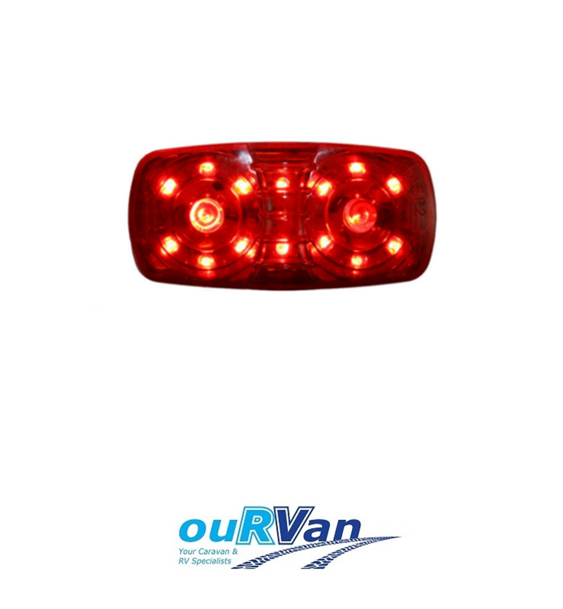 AP Auto Lamps Rear End Outline Marker Lamp Red - Caravan Trailer AP01R