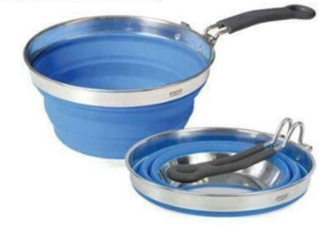 Companion Pop Up Saucepan Blue 1.5l Camping Caravan Rv Motorhome Comp350bl