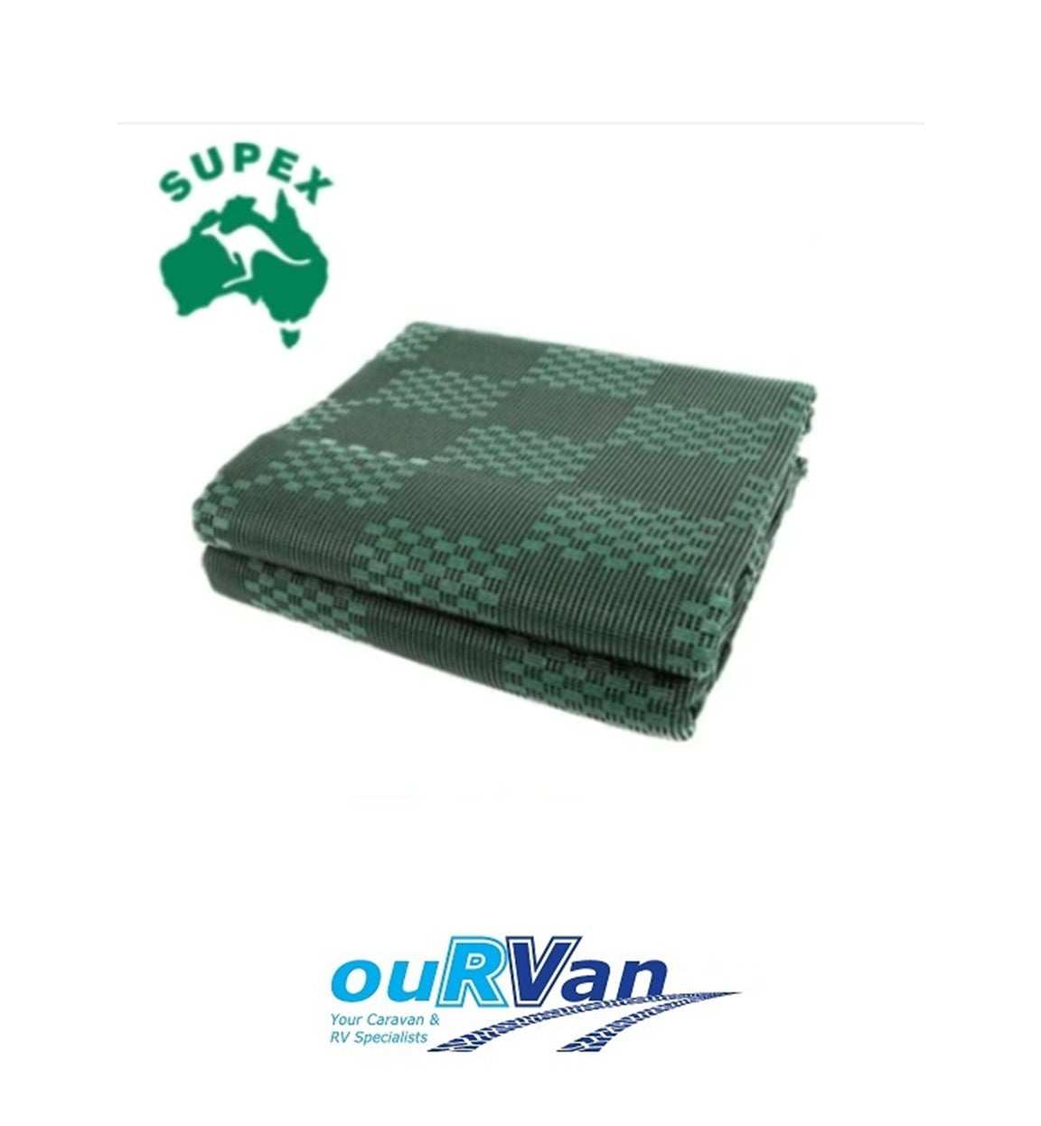 Supex Annex Floor Matting 4.0m X 2.5m Mat Green Caravan