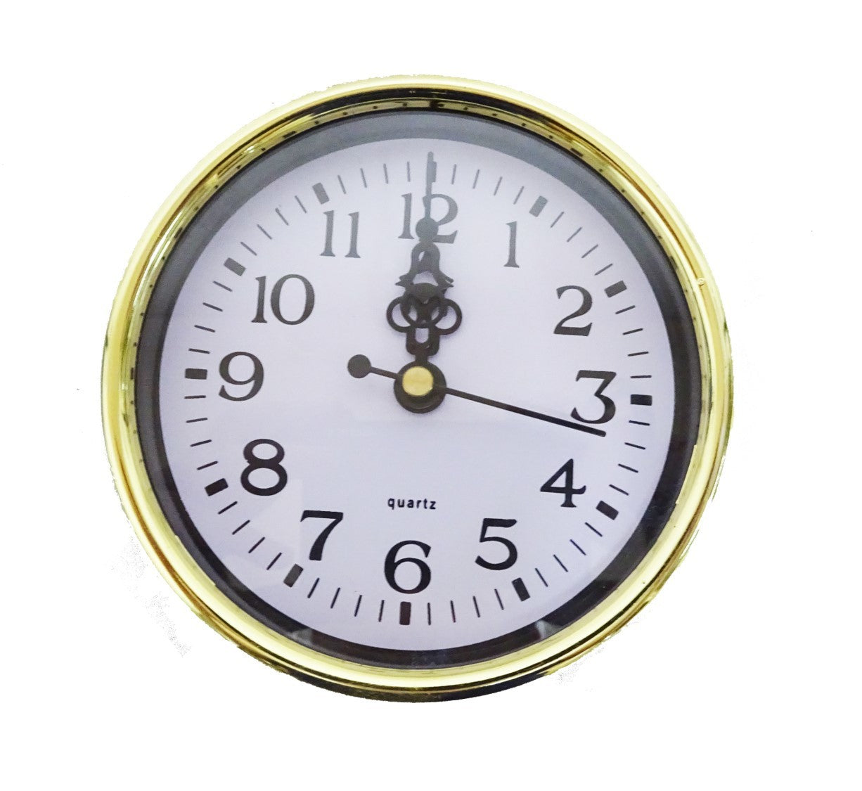 Australian RV Accessories Wall Clock Gold 10cm Quartz