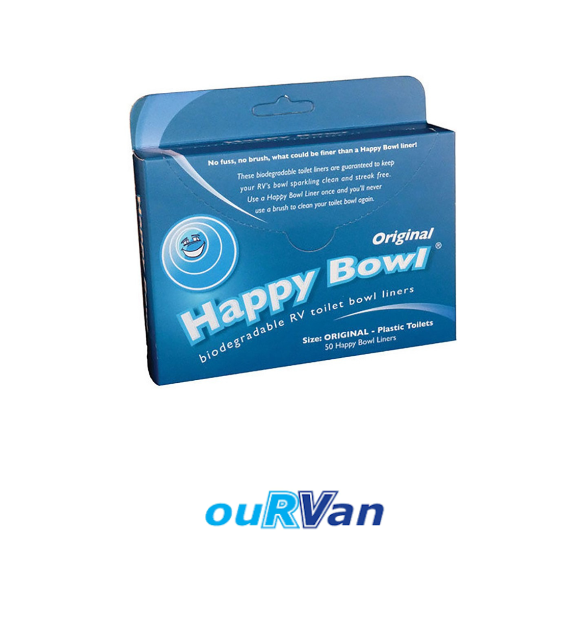 Happy Bowl Toilet Liners - 50 Pack Caravan RV