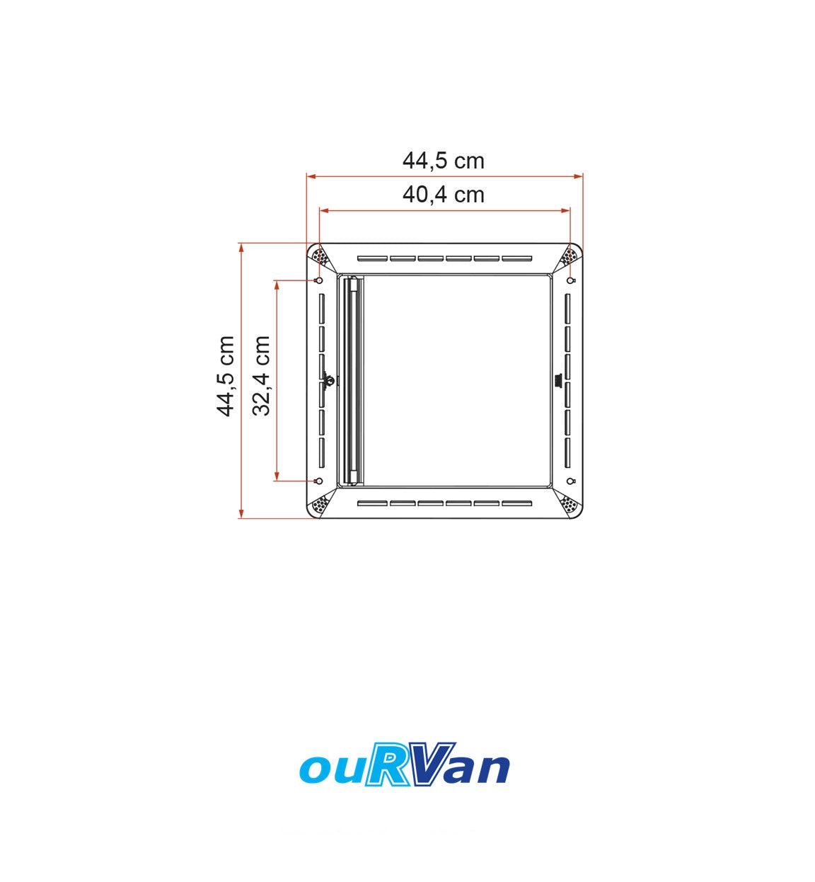 Fiamma Hatch Blind Kit 400mmx400mm Rollo Vent 40