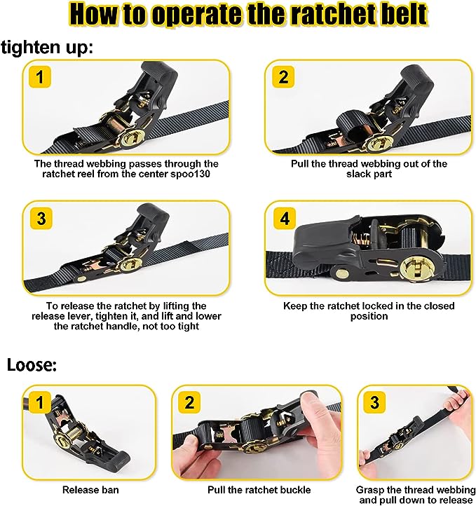 Gas Bag Spare Wheel Strap Set