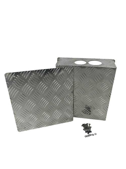 AUFOCUS GEN 4 - silver Checker Plate Tank Cover