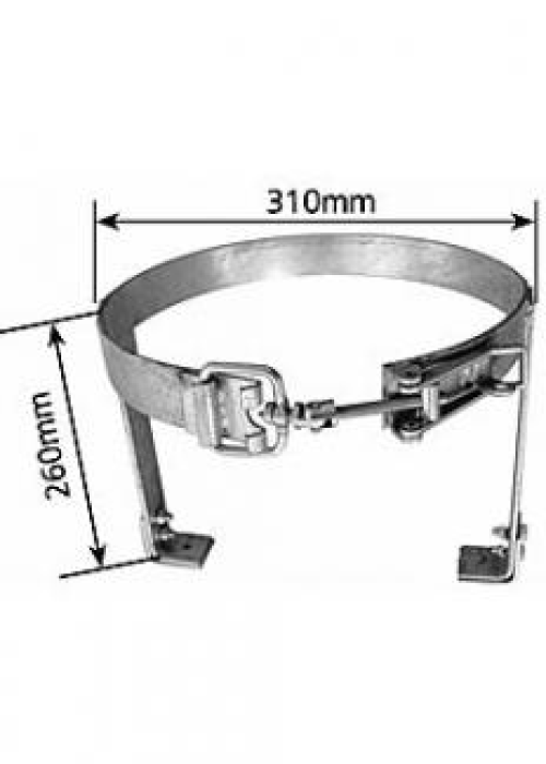 9KG Adjustable Gas Cradle - Bolt On