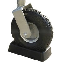 XL Rubber Jockey Wheel Receiver 10"