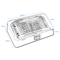 12V Annexe Light & Switch Clear Lens - White