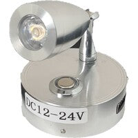 12V LED Reading Light With USB Chrome