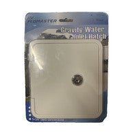 RV Flomaster Gravity Water Inlet Hatch - White