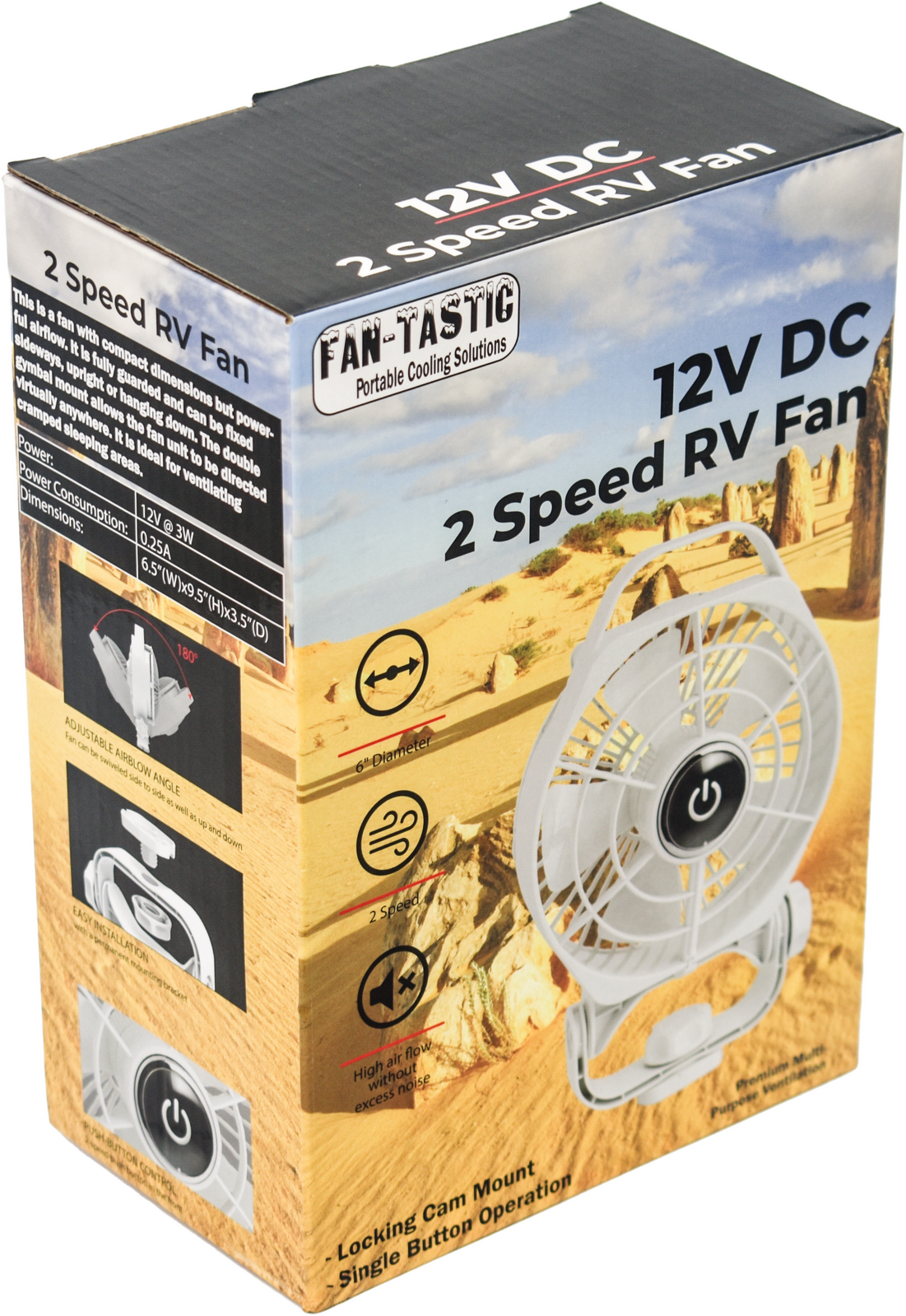 Fantastic 12VDC 2 Speed Fan