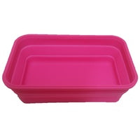 Collapsible Silicone Rectangle Container 5L - Pink