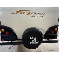 27 Inch 'Living the Dream' Spare Wheel Cover