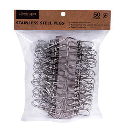 Stainless Steel Pegs 50 Pk