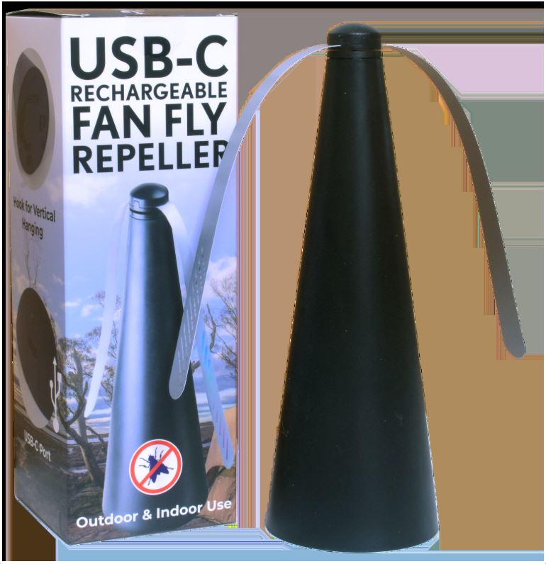 USB-C Rechargeable Fly Fan Repeller