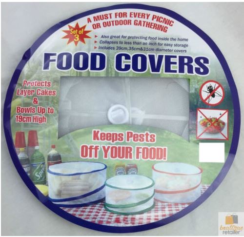 Food Covers Pop Up Set of 3