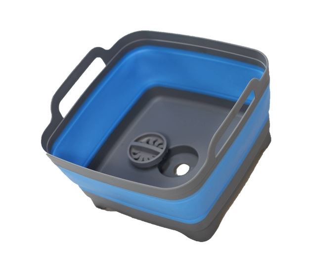 Space Saving Collapsible Blue Sink