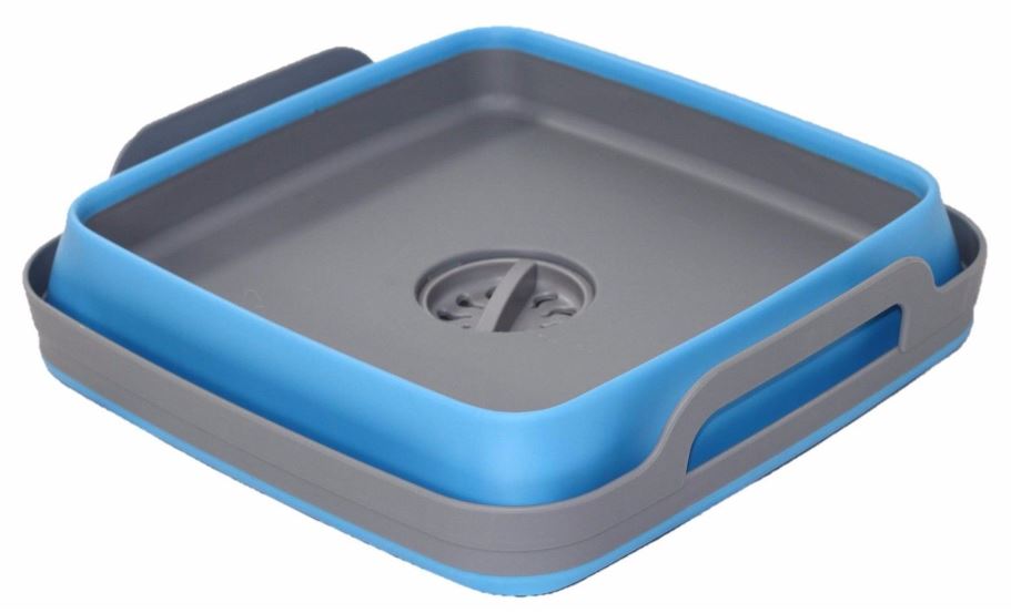 Space Saving Collapsible Blue Sink