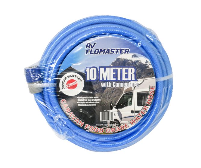 RV Flomaster 12mm Food Grade Hose with Connectors 10m