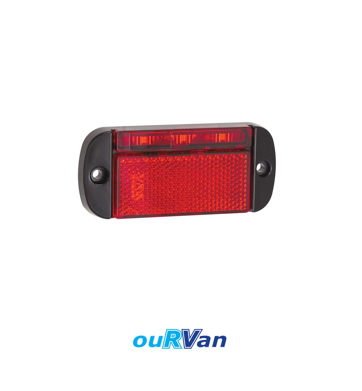 LED 12-24V RED REAR END OUTLINE MARKER LIGHT WITH REFLECTOR