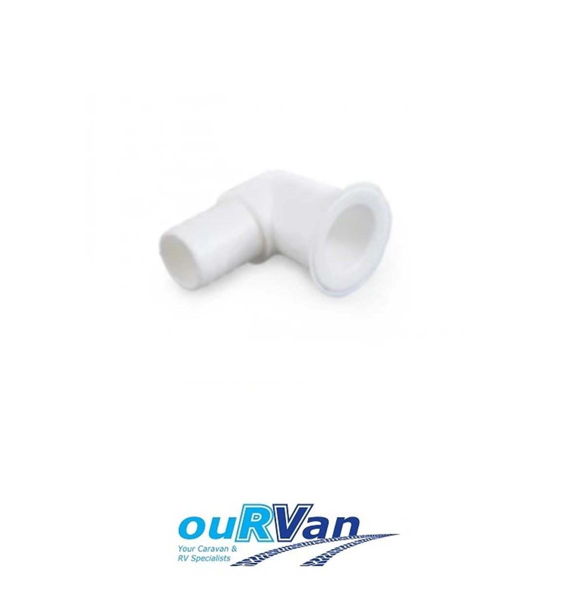 Caravan Sink Waste Outlet Plastic White