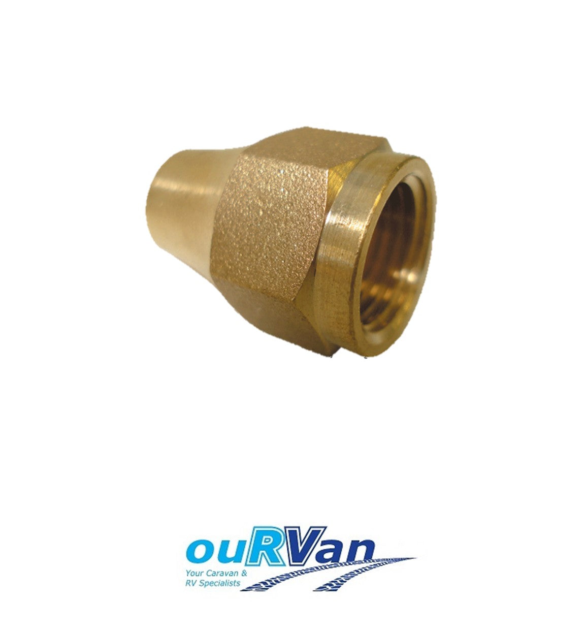 No. 6 5/16" Brass flare nut for gas lines