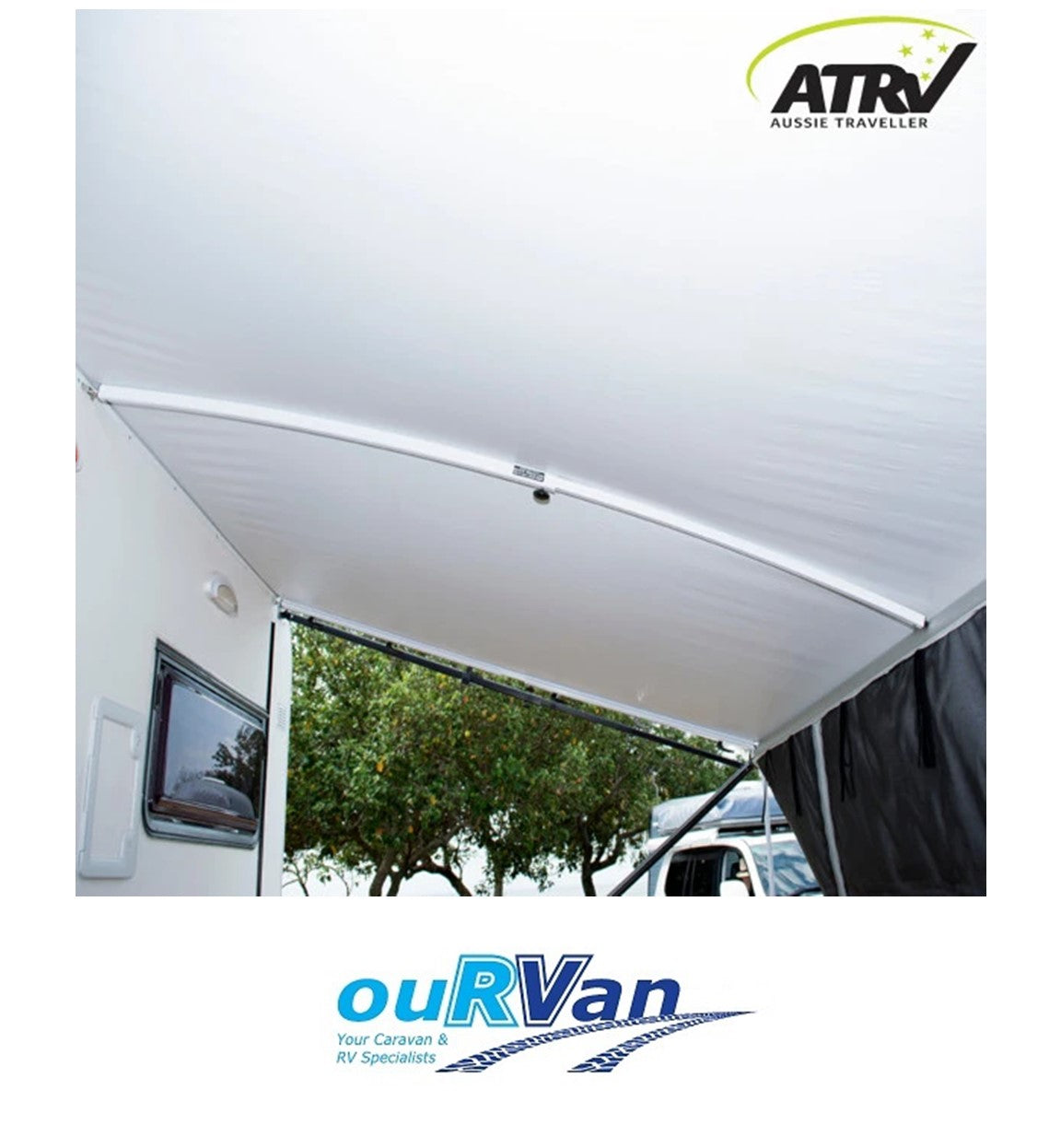 Aussie Traveller Curved Roof Rafter White 026000000000000