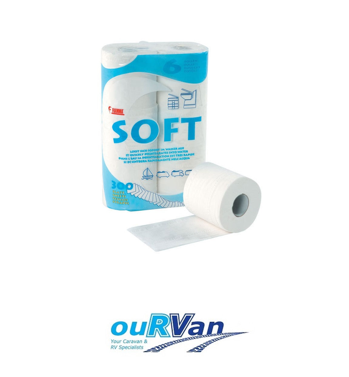 Fiamma Soft Toilet Paper Portable Toilet 6 Pack