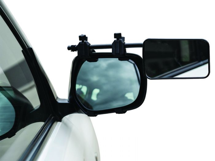 Pair of Camec Clip-On Caravan Towing Mirrors Regular Glass Universal
