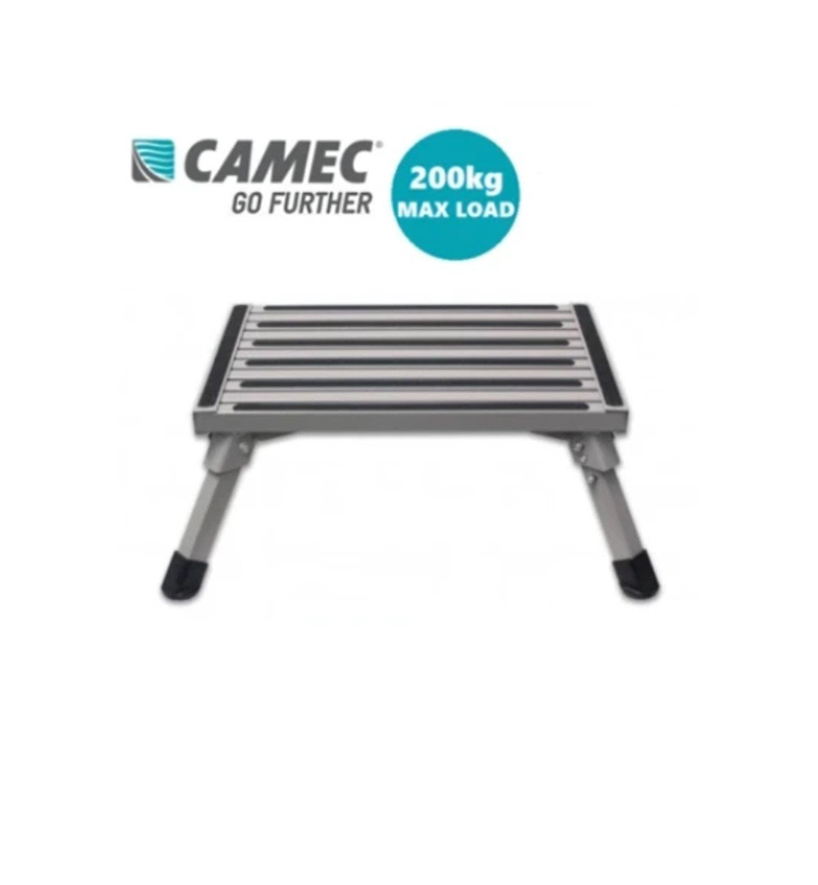 Camec Aluminium Portable Step Folding Fold Up Caravan Rv Camping Non Slip