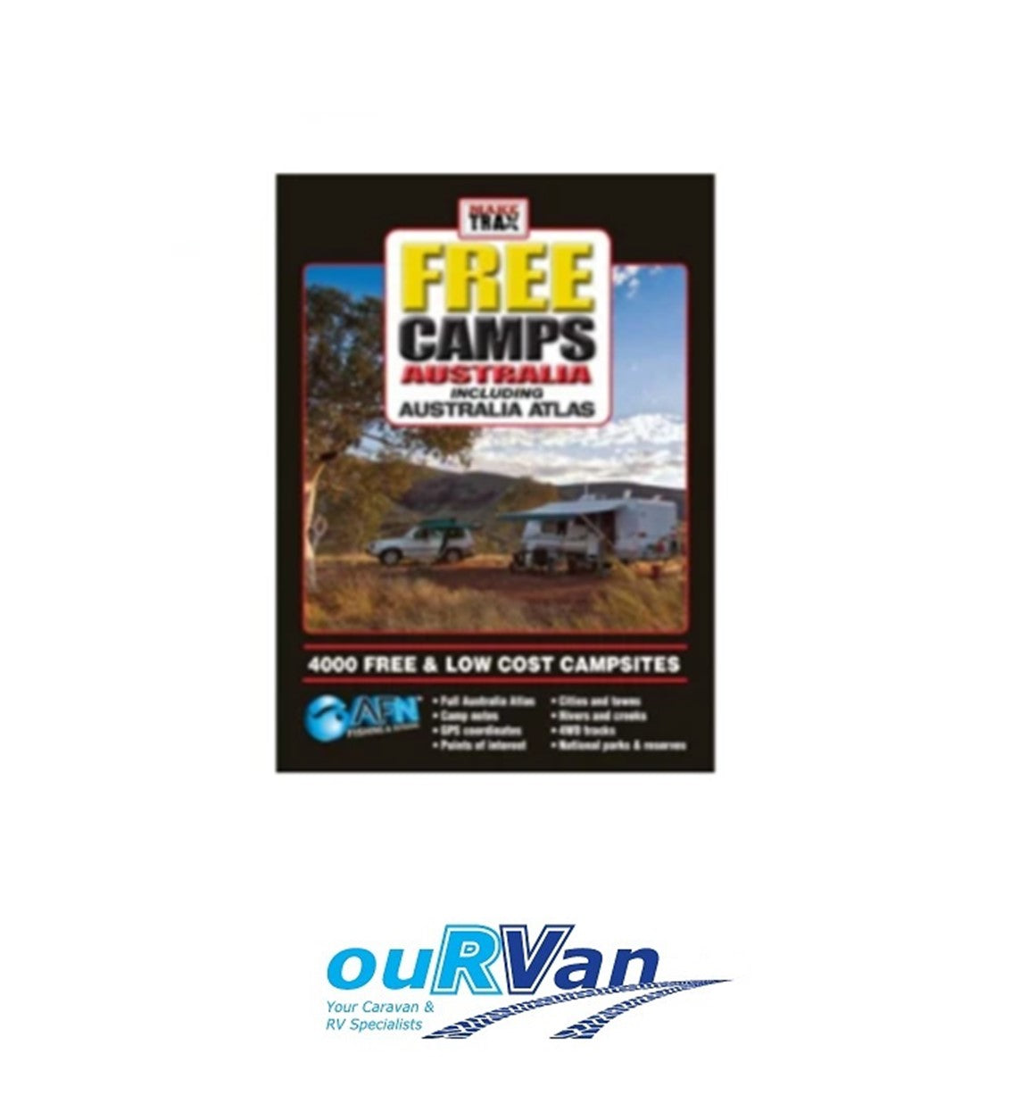 MAKE TRAX FREE CAMPS AUSTRALIA BOOK 044074 CARAVAN CAMPING MOTORHOME RV
