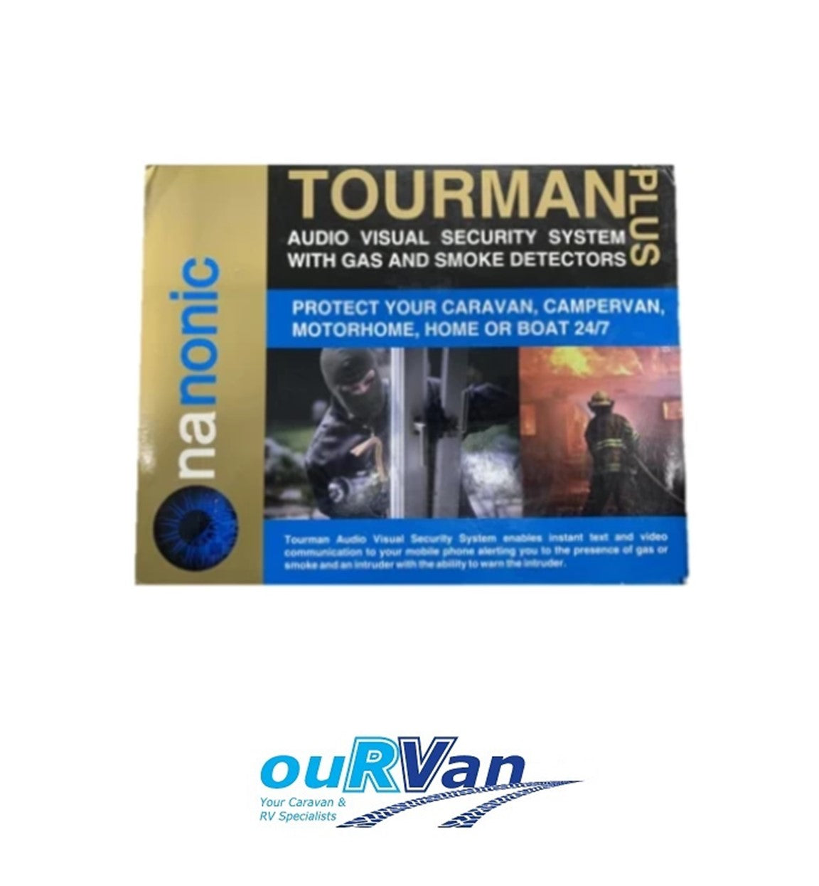 Tourman Plus Audio Visual Security System With Gas And Smoke Alarm 040597 10224