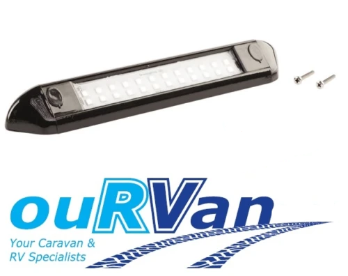 Awning LED Light 12V 250MM Black Caravan Motorhome RV