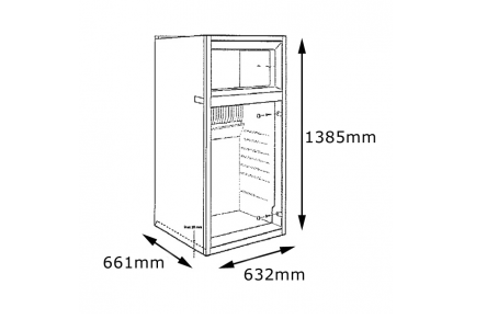 Dometic Rm4606 186lt Aes 3 Way Absorption Fridge