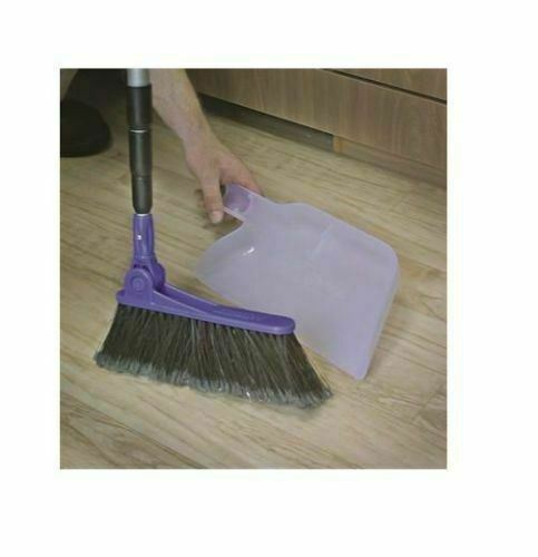 Camco Compact Telescopic Adjustable Broom With Dust Pan 400-00650
