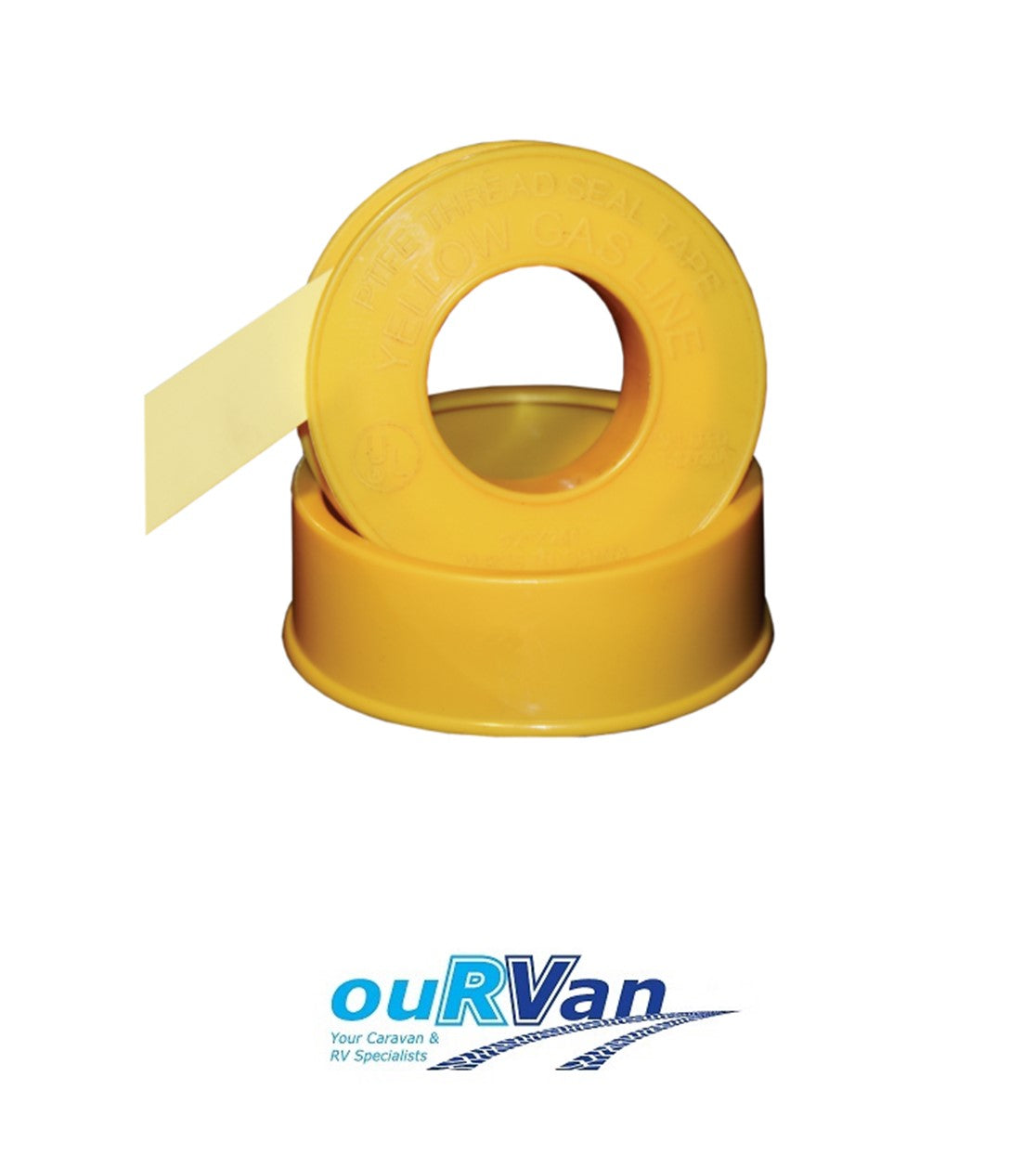 12MM X 10M Yellow gas teflon tape AGA APPROVED