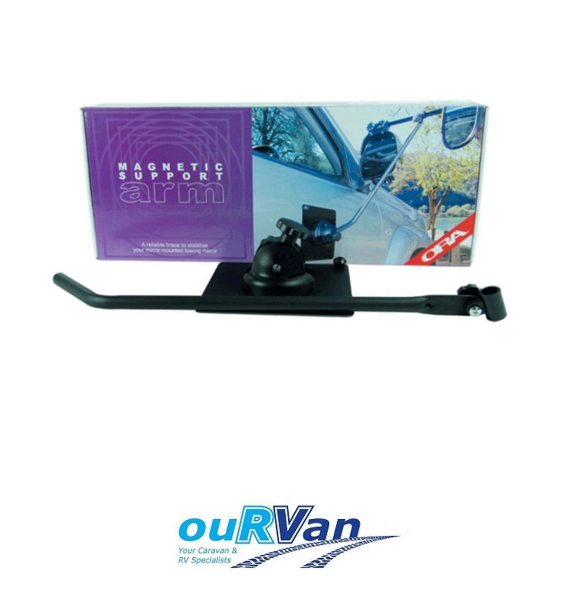 ORA MAGNETIC SUPPORT ARM (EACH) TOWING MIRROR CARAVAN TRAILER BOAT 350-00280