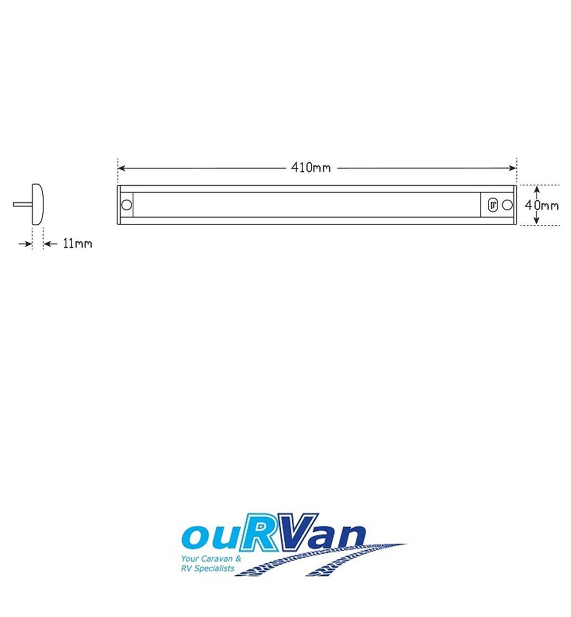 LED 410MM BAR STRIP LAMP LIGHT WITH TOUCH ON/OFF SENSOR