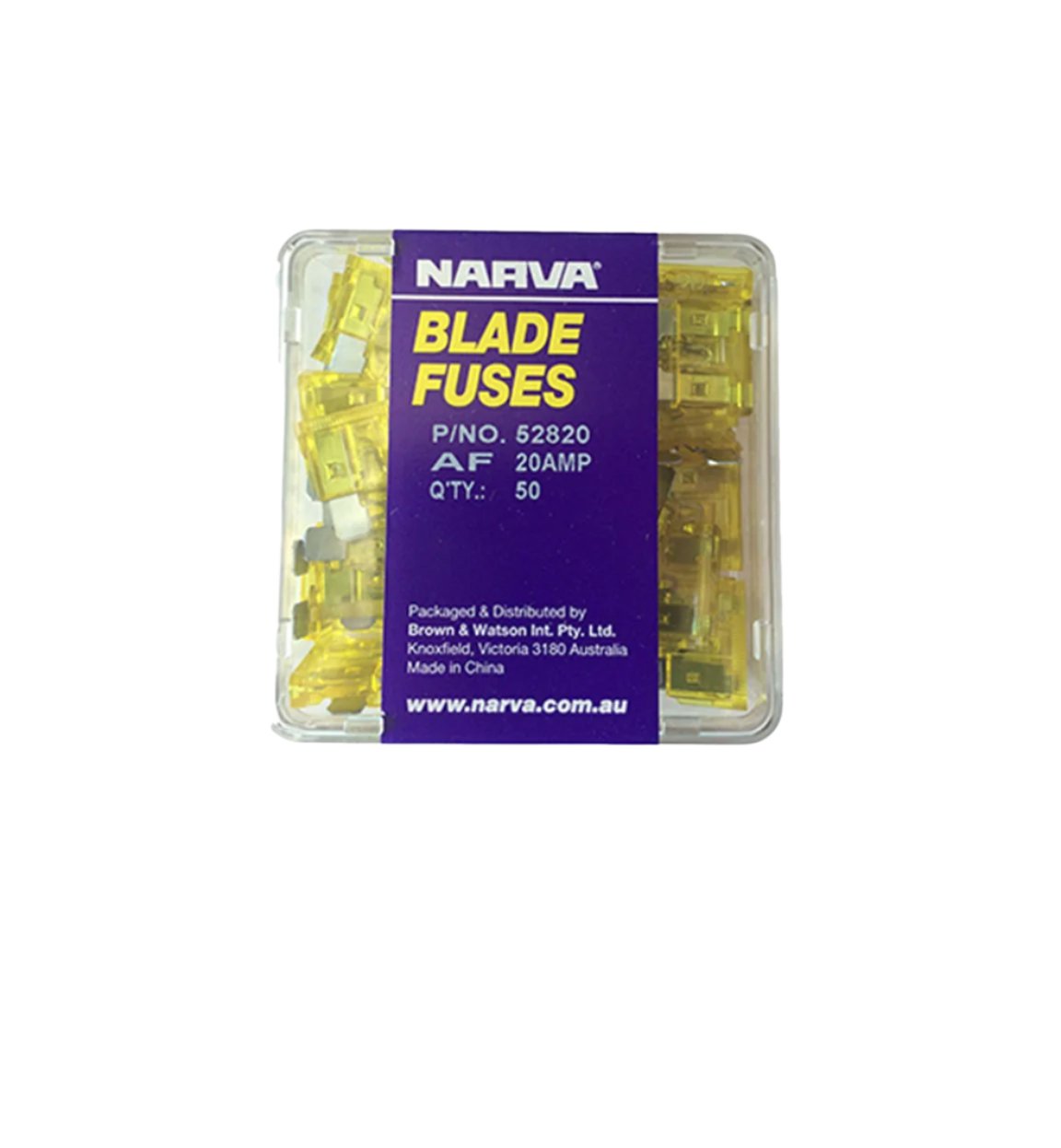 Narva 20 Amp Standard Blade Fuse (Pack Of 50)