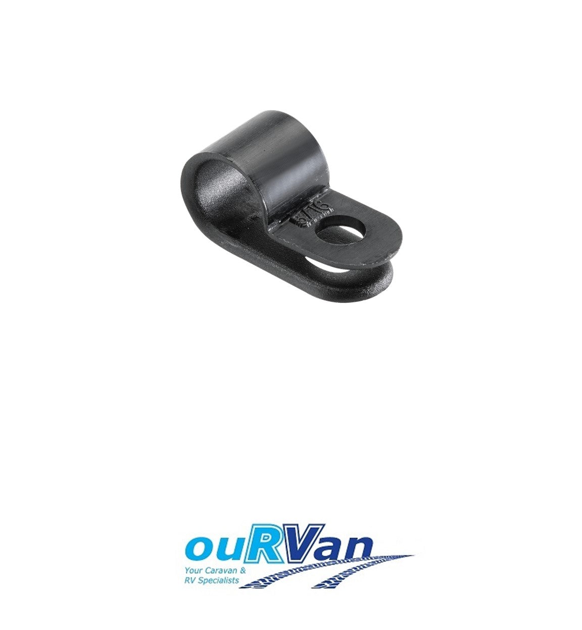 Narva 3/8" Black Plastic P Clip